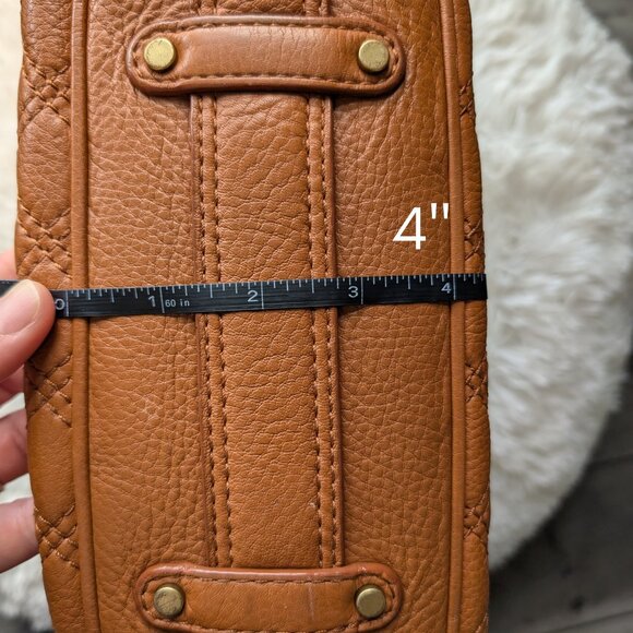 Michael Kors, Quilted Leather Shoulder Bag, Camel Brown, EUC - Picture 11 of 11